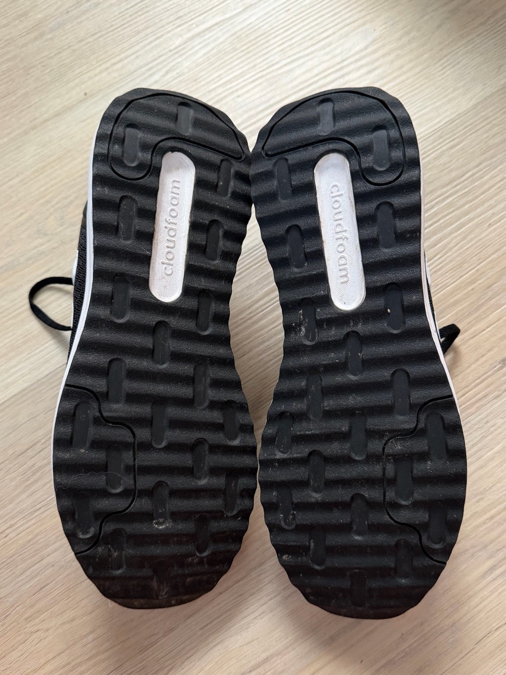 Adidas Runfalcon Cloudfoam Running Shoes Black White Women’s 8.5 - Picture 3 of 5
